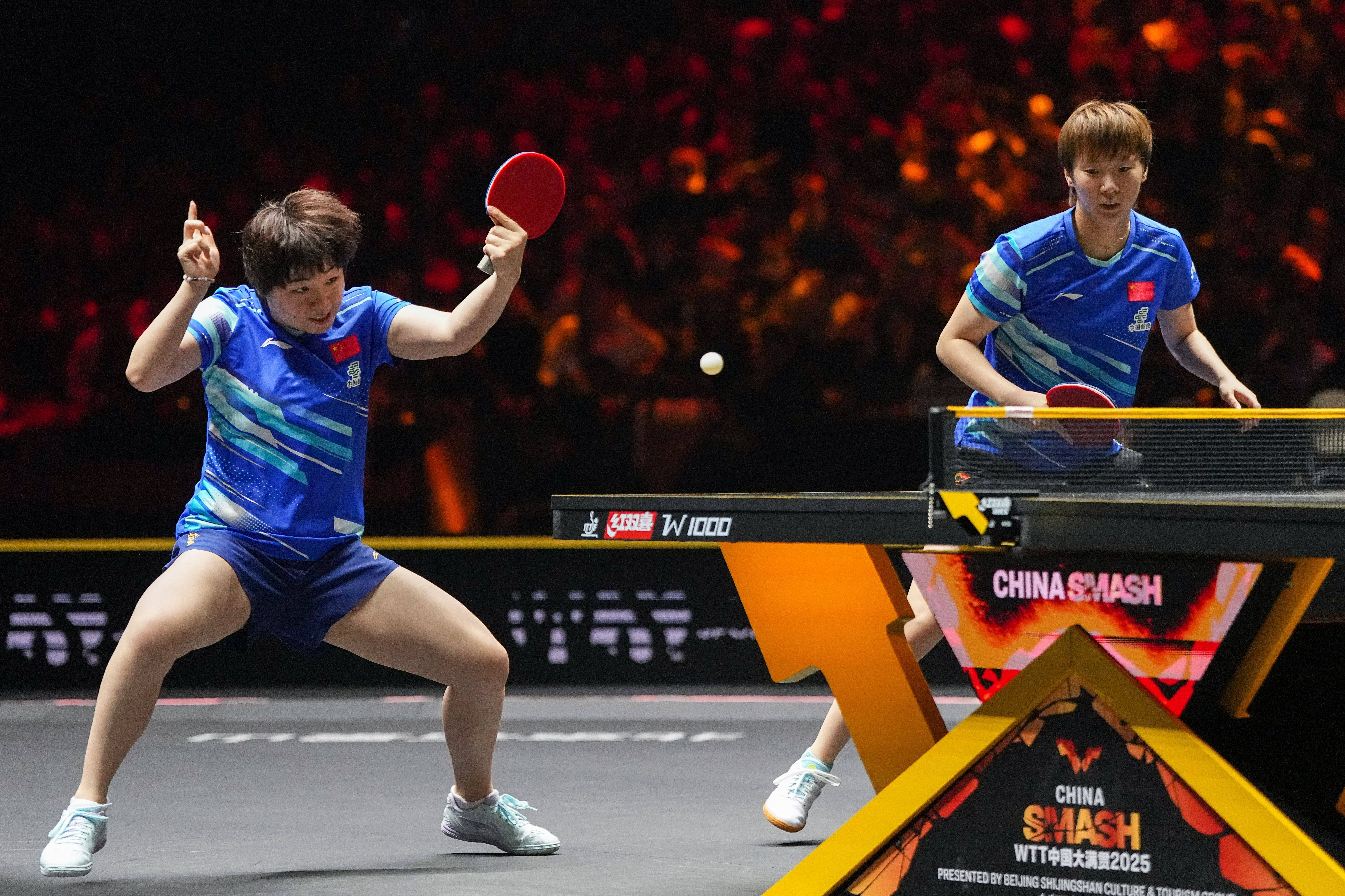 麻将糊了-（体育）乒乓球——WTT中(zhōng)国大(dà)满贯赛：蒯曼(màn)/王(wáng)曼(màn)昱(yù)晋级女双决赛