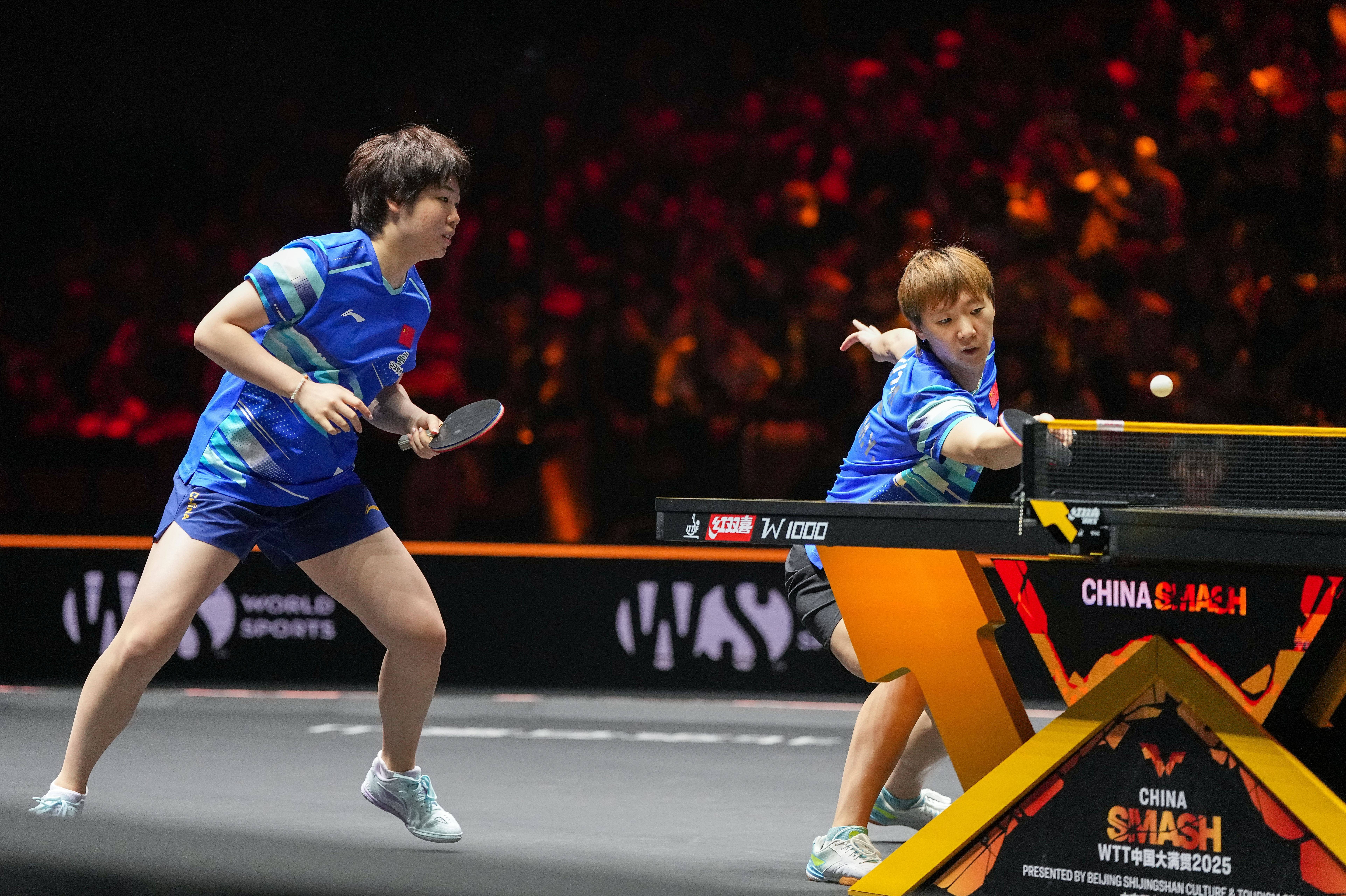 麻将糊了-（体育）乒乓球——WTT中(zhōng)国大(dà)满贯赛：蒯曼(màn)/王(wáng)曼(màn)昱(yù)晋级女双决赛