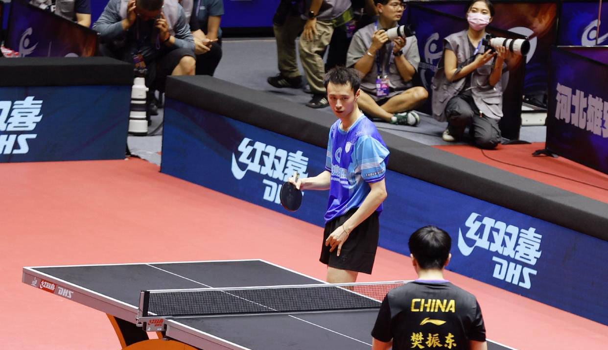 麻将胡了2-徐海东三局全(quán)胜张佑安(ān)，发球抢攻(gōng)完胜，有望进入正赛